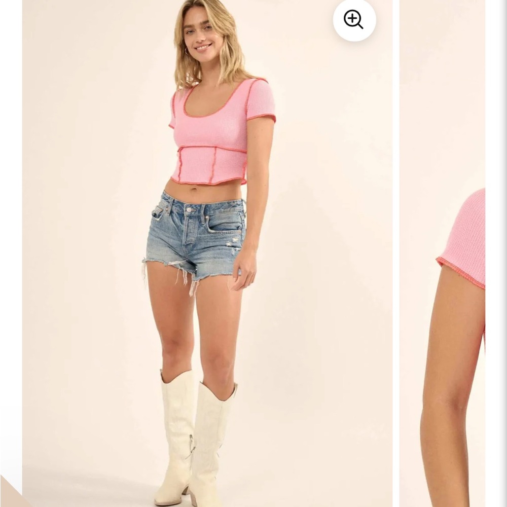 Promesa Pink Women's Crop Top